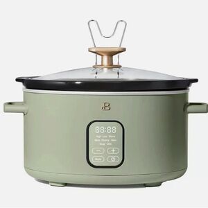 Beautiful by Drew Barrymore 6 Qt Digital Slow Cooker Sage Green NEW‎